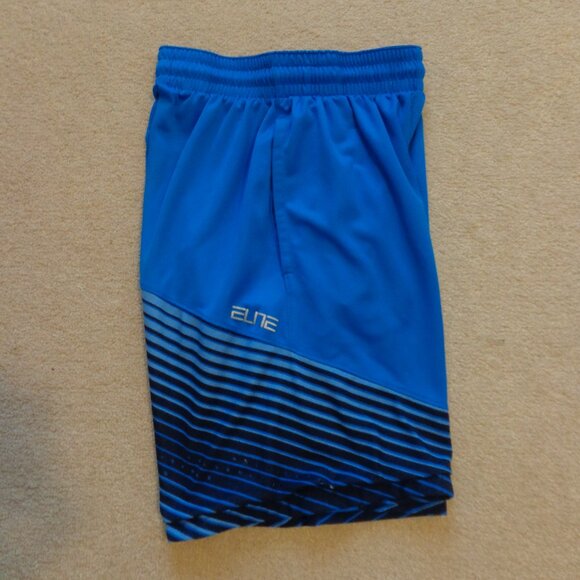 Nike Dri-Fit Elite Basketball Boy’s Shorts Blue‎ Color Pockets Size S - Picture 2 of 9